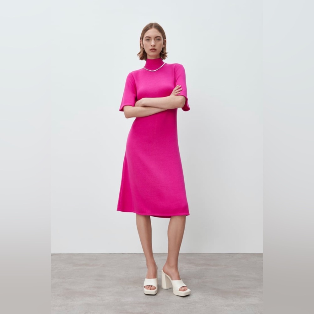 Zara mock neck dress